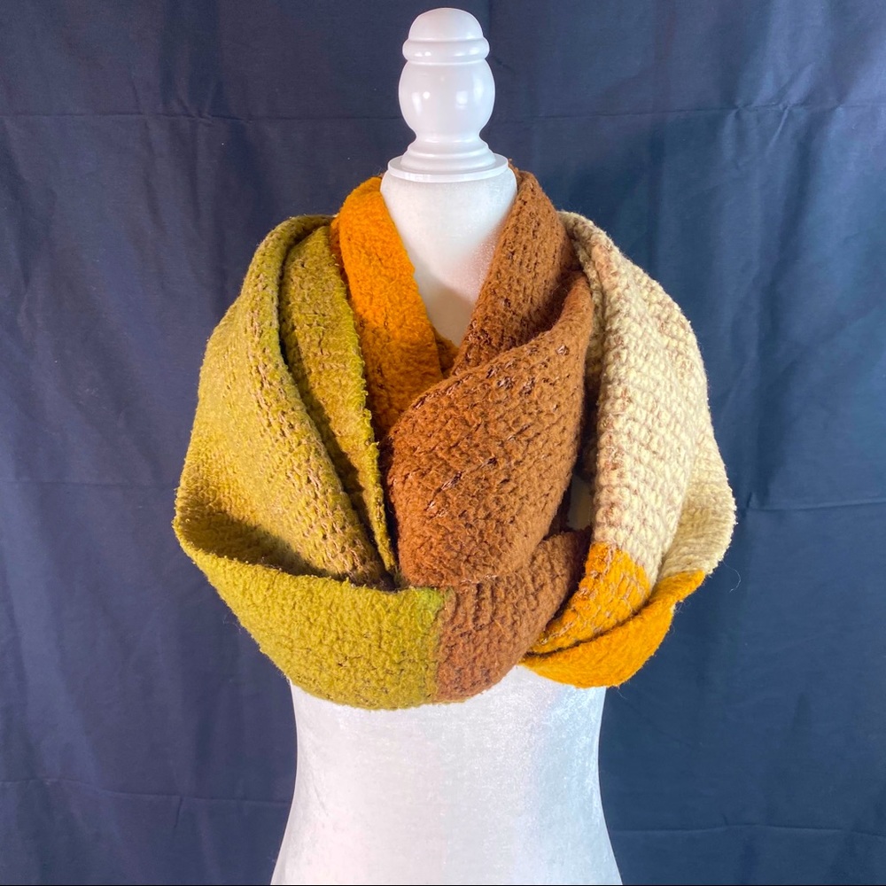 Autumn colors winter scarf